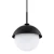 Lampa wisząca szklana kula CAPPELLO 8295 czarna - Argon