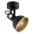 Lampa ścienna/sufitowa czerń i złoto LENORA 8246 - Argon