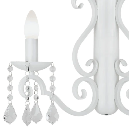 Kinkiet biały glamour DIADEMA 7183 - Argon