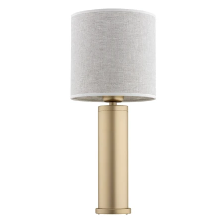 Lampa stołowa z lnianym abażurem RIVA 8315 złota - Argon