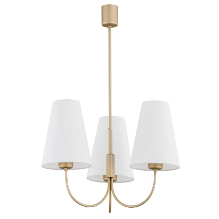 Żyrandol elegancki SAFIANO 6267 biel i złoto - Argon