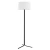 Lampa podłogowa czarna z abażurem CAVALINO 8308 - Argon
