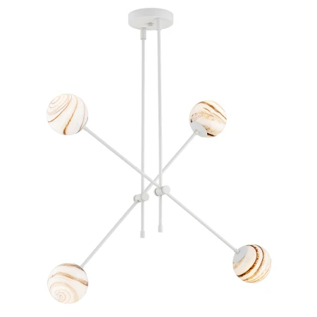Lampa wisząca ABSOS 1841 alabastrowe kule biała - Argon