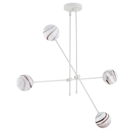 Lampa wisząca ABSOS 1841 alabastrowe kule biała - Argon