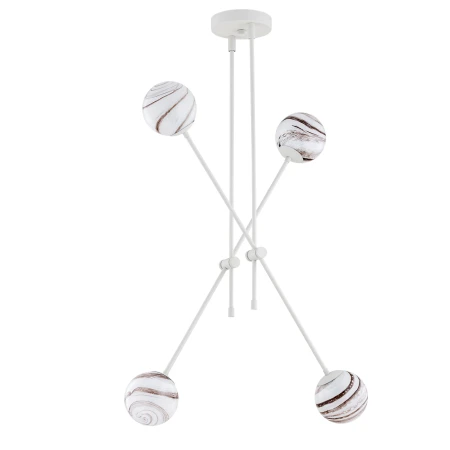 Lampa wisząca ABSOS 1841 alabastrowe kule biała - Argon