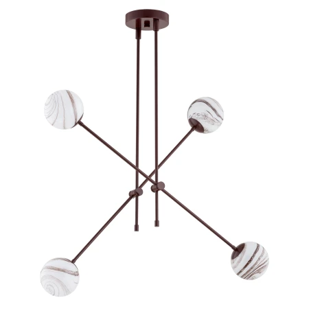 Lampa wisząca ABSOS 1842 alabastrowe kule brązowa - Argon