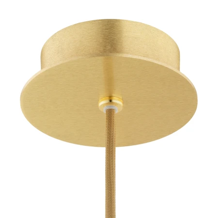 Lampa wisząca ALMIROS 8447 kula alabastrowa złota - Argon