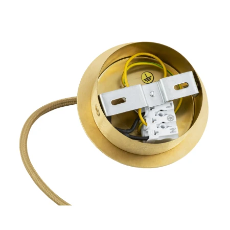 Lampa wisząca ALMIROS 8448 kula alabastrowa złota - Argon
