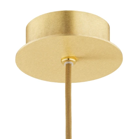 Lampa wisząca ALMIROS 8450 kula alabastrowa złota - Argon