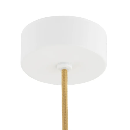 Lampa wisząca ALMIROS 8451 kula alabastrowa biała - Argon