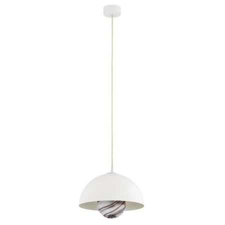 Lampa wisząca skandynawska PIAVA 8443 marmur i biel - Argon