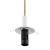 Lampa wisząca ALMIROS 8451 kula alabastrowa biała - Argon