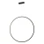 Lampa Wisząca Loop M 1xLED czarna IP44 PL0119-85-BK - Yaskr
