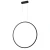 Lampa Wisząca Loop S 1xLED czarna IP44 PL0119-65-BK - Yaskr