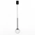 Lampa Wisząca Orra 1xLED czarna PL0105-BK - Yaskr