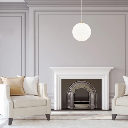 Lampa wisząca szklana kula EVANS 8578 - Argon