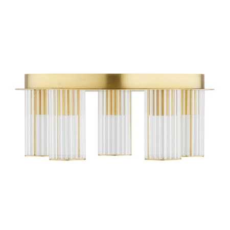 Lampa sufitowa plafon HAMPTON 2178 szkło z mosiądzem - Argon