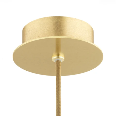 Lampa wisząca tuba HAMPTON 8489 szkło ryflowane i złoto - Argon