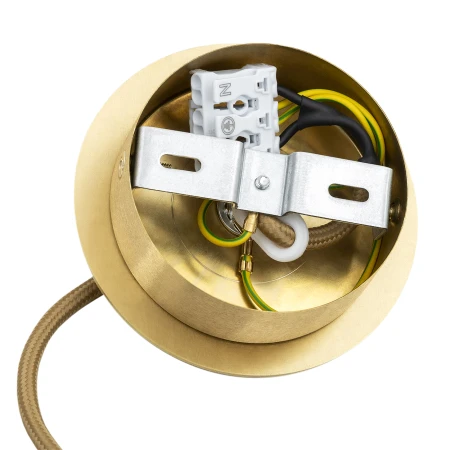 Lampa wisząca tuba HAMPTON 8489 szkło ryflowane i złoto - Argon
