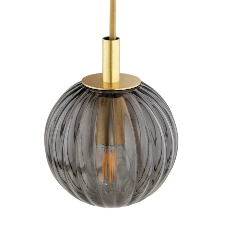 Lampa wisząca żyrandol PALOMA 2185 dymione kule i złoto - Argon