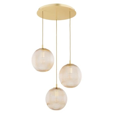 Lampa wisząca kule ryflowane PALOMA 6311 miodowa - Argon