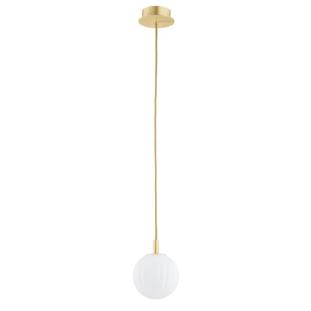 Lampa wisząca szklana kula PALOMA 8506 biel i złoto - Argon