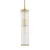 Lampa wisząca tuba HAMPTON 8489 szkło ryflowane i złoto - Argon