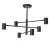 Lampa Sufitowa Noe 6xGU10 czarna PLC0102-BK - Yaskr