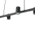 Lampa Wisząca Noe Long 6xGU10 czarna PL0111-BK - Yaskr