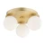 Lampa sufitowa plafon PALOMA 6305 biel i mosiądz - Argon