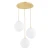 Lampa wisząca kule ryflowane PALOMA 6306 złota - Argon