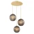 Lampa wisząca kule ryflowane PALOMA 6309 dymiona - Argon