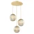 Lampa wisząca kule ryflowane PALOMA 6312 lister - Argon