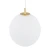 Lampa wisząca szklana kula PALOMA 8507 biel i złoto - Argon