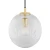 Lampa wisząca PALOMA 8517 przezroczyste szkło i złoto - Argon