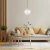 Lampa wisząca PALOMA 8517 przezroczyste szkło i złoto - Argon