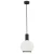 Lampa wisząca szklany klosz SAGUNTO PLUS 8564 biel i czerń - Argon