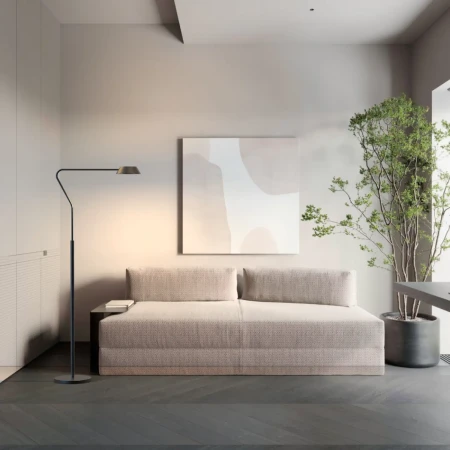 Lampa Stojąca do salonu Garta Dotykowa LED FL0105 - Yaskr