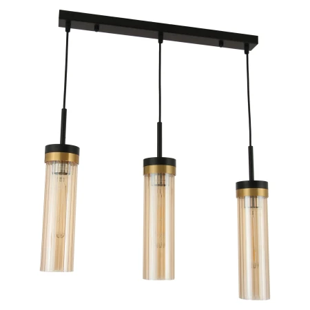 Lampa Wisząca Malika 3xE27 czarna PL0140-3 - Yaskr