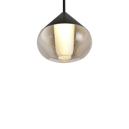 Lampa Wisząca Suza 1xLED czarna PL0103-BK - Yaskr