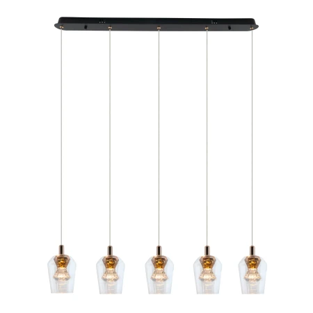 Lampa Wisząca Tasa 5xLED czarna  PL0143-5