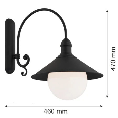 Kinkiet loft ERBA BIS 3286 ogrodowy loftowy - Argon