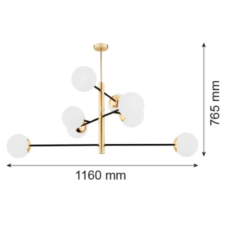 Lampa designerska wisząca CAMERON 5041-Argon