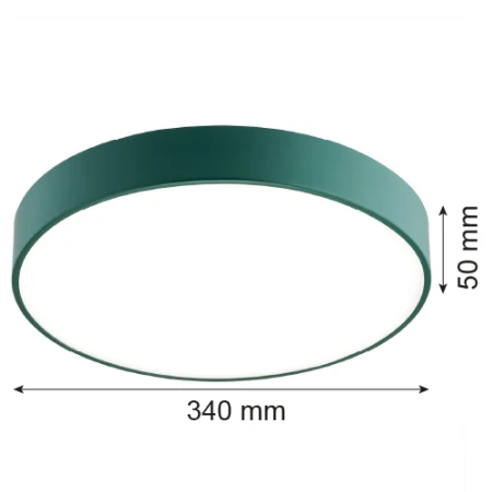 Plafon okrągły LED 22W TIAMO 8335 zielony - Argon