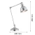 Lampa stołowa EUFRAT 3196 retro chrom - Argon