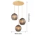 Lampa wisząca kule ryflowane PALOMA 6309 dymiona - Argon