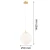 Lampa wisząca szklana kula PALOMA 8507 biel i złoto - Argon