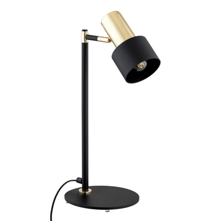 Lampa stołowa czarna ze złotem DORIA 4257 - Argon