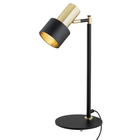 Lampa stołowa czarna ze złotem DORIA 4257 - Argon