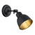 Kinkiet loft EUFRAT 3185 loftowy czarny - Argon
